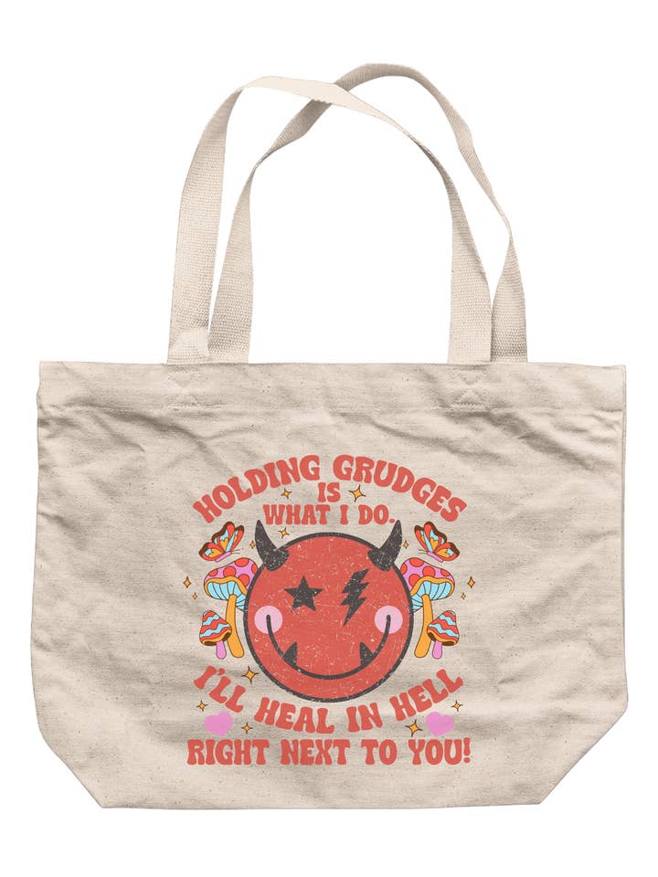 Holding Grudges Is What I Do Tote Bag for wholesale by Hectic Rebellion