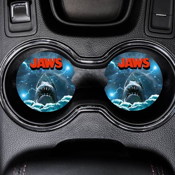 Jaws Car Coasters Set of 2 for wholesale by Graveyard Offerings