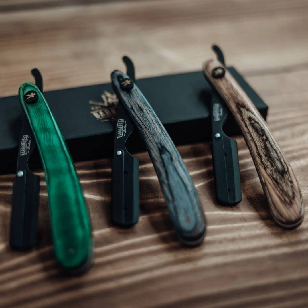 Barbarossa Brothers Online - Wholesale Razor - Men's - The Buccaneer: Cut Throat Razor - Brown Wood6