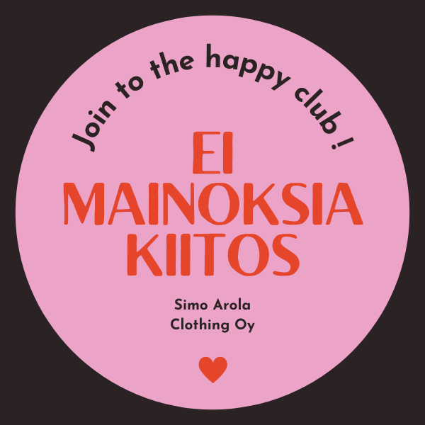 Simo Arola Clothing - Wholesale Sticker - Ei Mainoksia Tarra 11