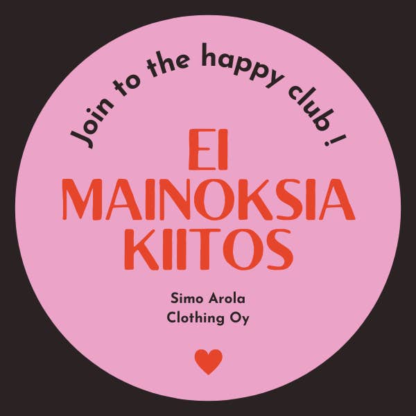 Simo Arola Clothing - Wholesale Sticker - Ei Mainoksia Tarra 11