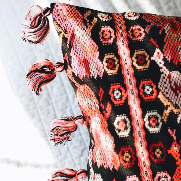 Upavim Crafts - Wholesale Lumbar Pillow - Oversized Guatemalan Lumbar Pillow8