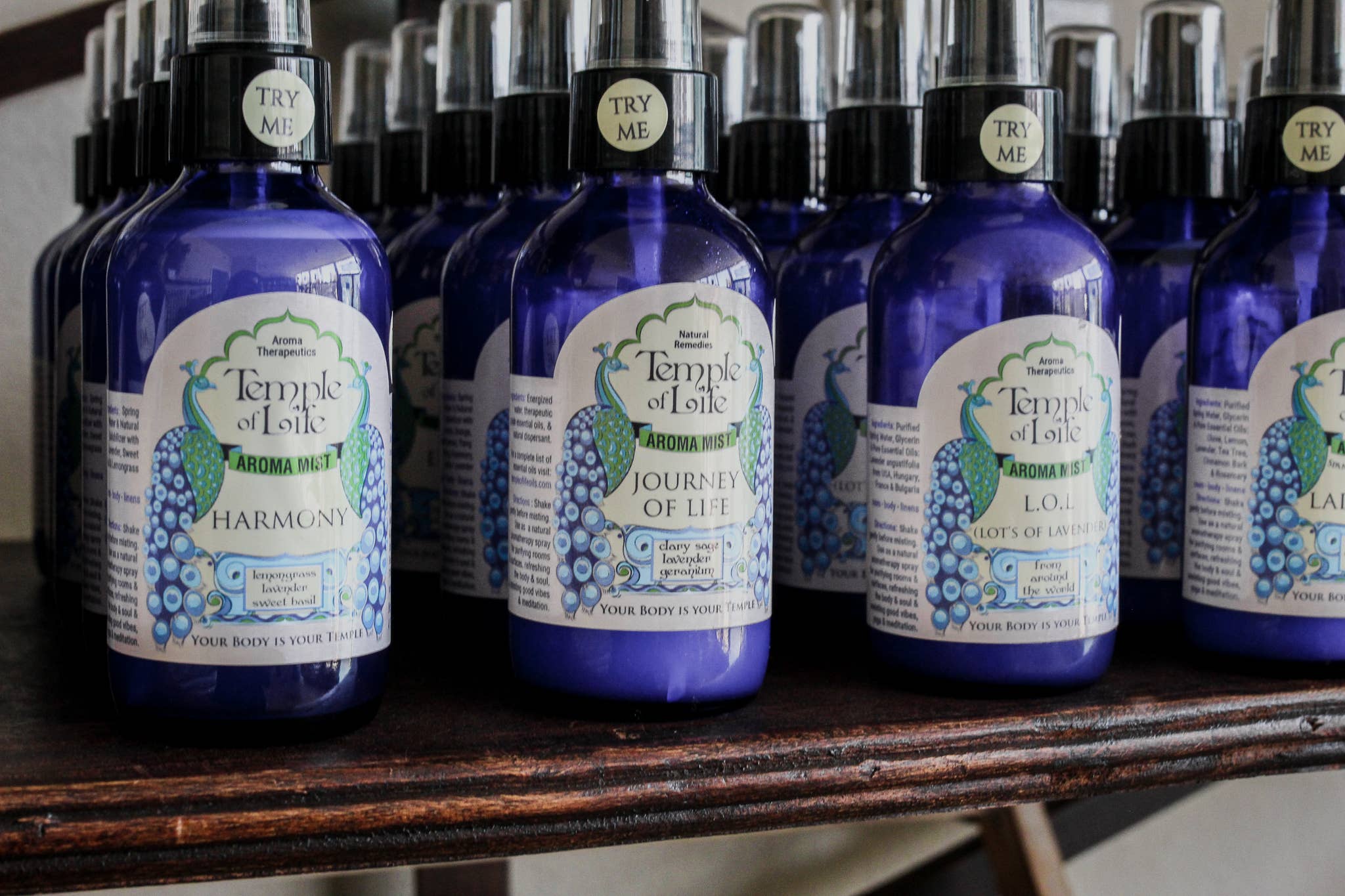 Temple of Life Oils & Perfumes - Wholesale Aromatherapy Mist - Aroma Mist | Harmony | Lavender + Lemongrass | Relaxing1