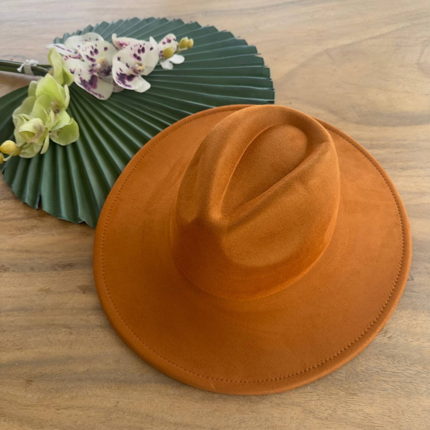 Queens INC - Vente Chapeau en feutre - femme - Chapeau haut de gamme en daim à large bord, classique et tendance6