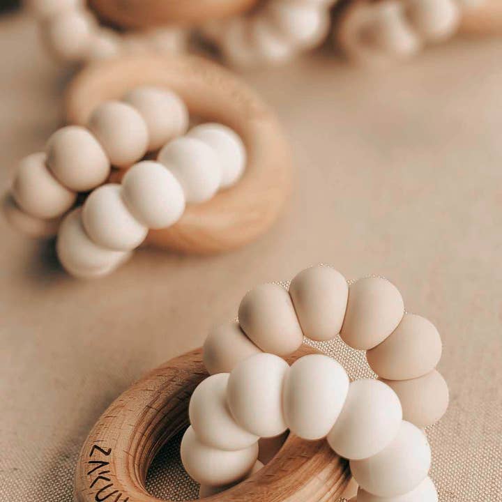 Zakuw - Wholesale Teether (Not Clip-On) - Baby - Sedna teething ring - wood & silicone