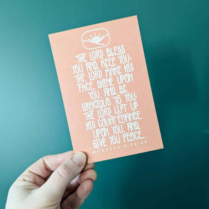 Catholic Art Print - "The Lord Bless You..." Bible Verse for wholesale by Real Happy Designs