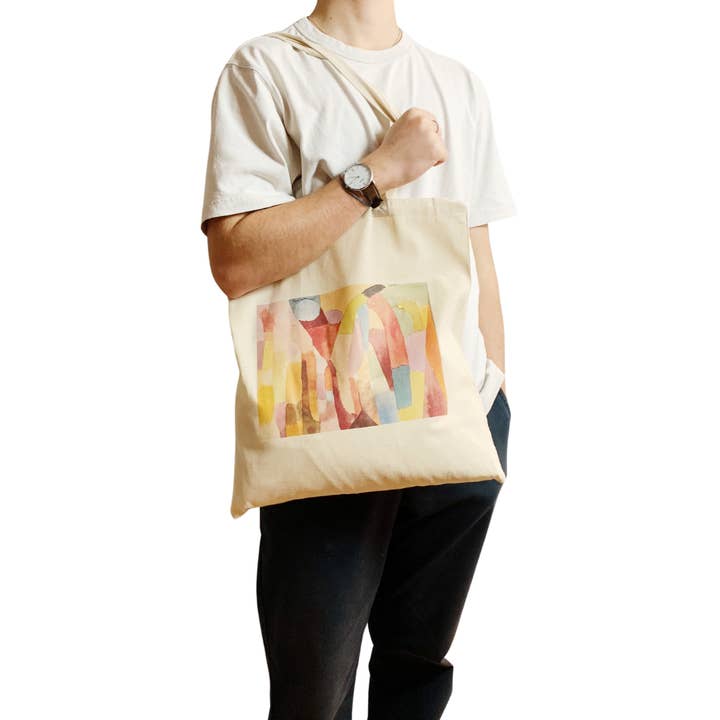 ZZZEBRAAA LIMITED - Wholesale Tote Bag - Unisex - Paul Klee Movement of Vaulted Chambers Tote Bag Vintage Abst1