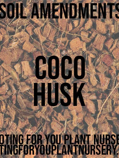 Coco Husk Soil Amendment Resealable Bags Organic for wholesale by Rooting For You Plant Nursery