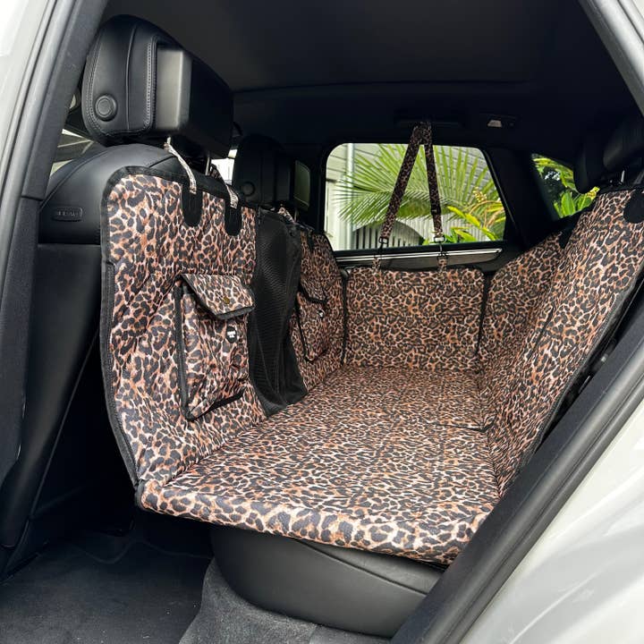 Leopard: Deluxe Hartboden-Hängematten-Autositzbezug für den Großhandel von Pablo & Co. Boutique