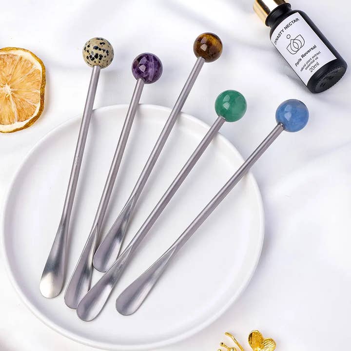 Agitateurs à boisson en forme de boule de cristal pour la vente par Crystolver (We Cover All Import Fees)