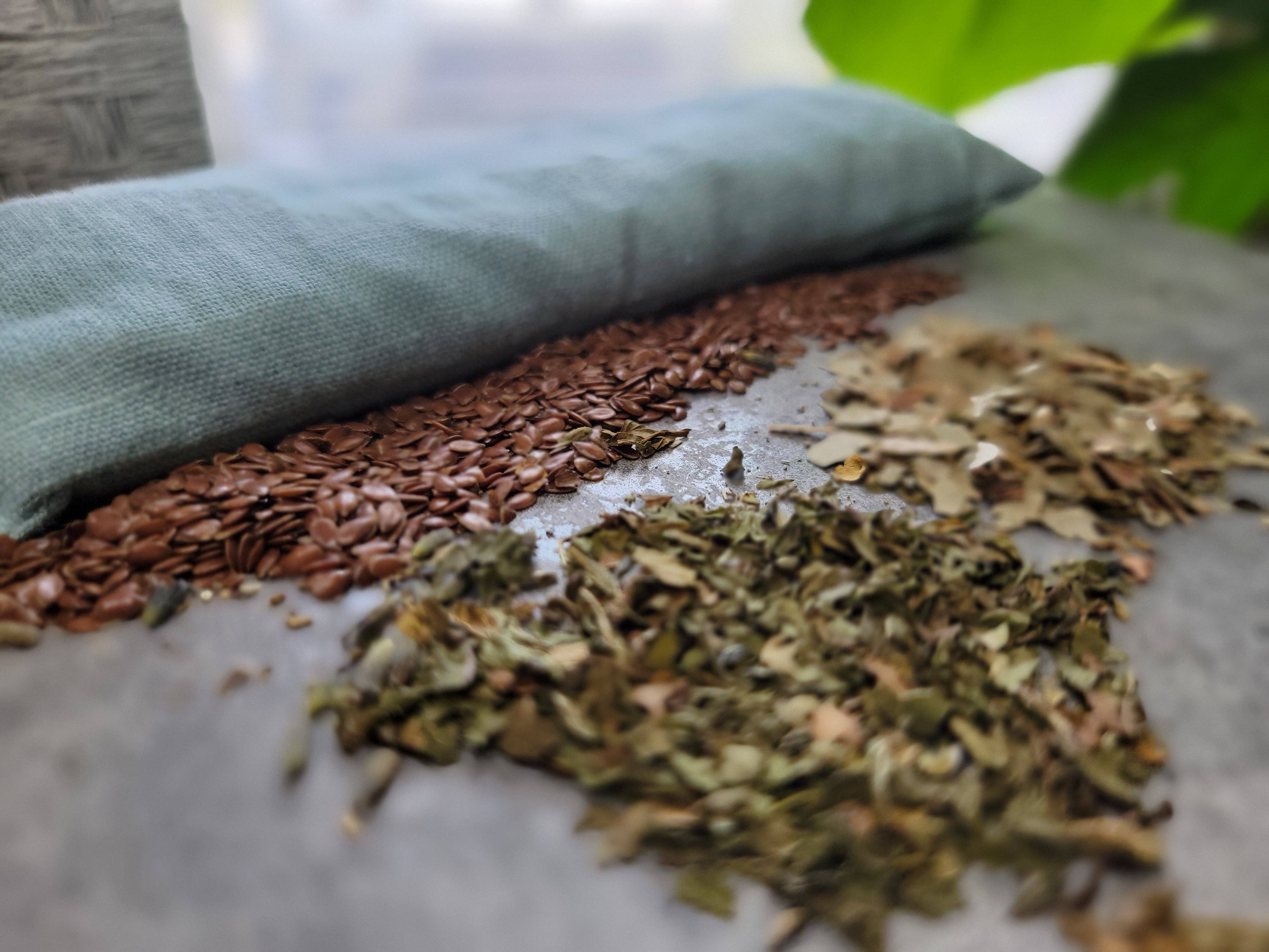 Calm Your Vibes - Venta al por mayor Cojín de spa/terapia - Almohada de aromaterapia caliente/fría para ojos - 100% tela de lino2