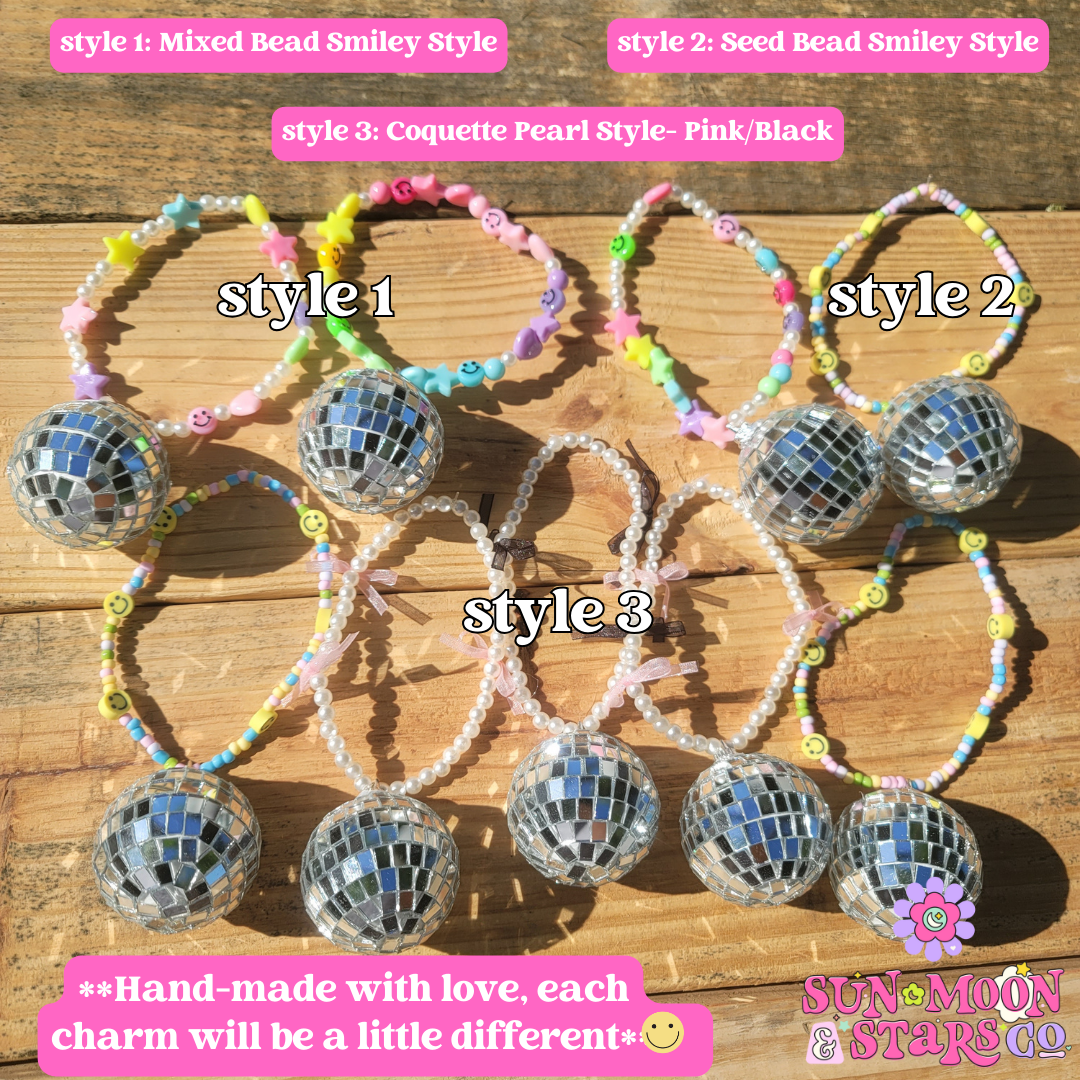 Sun Moon & Stars Co. - Wholesale Car Decorative Charm - Women's - Disco Ball Car Charms1