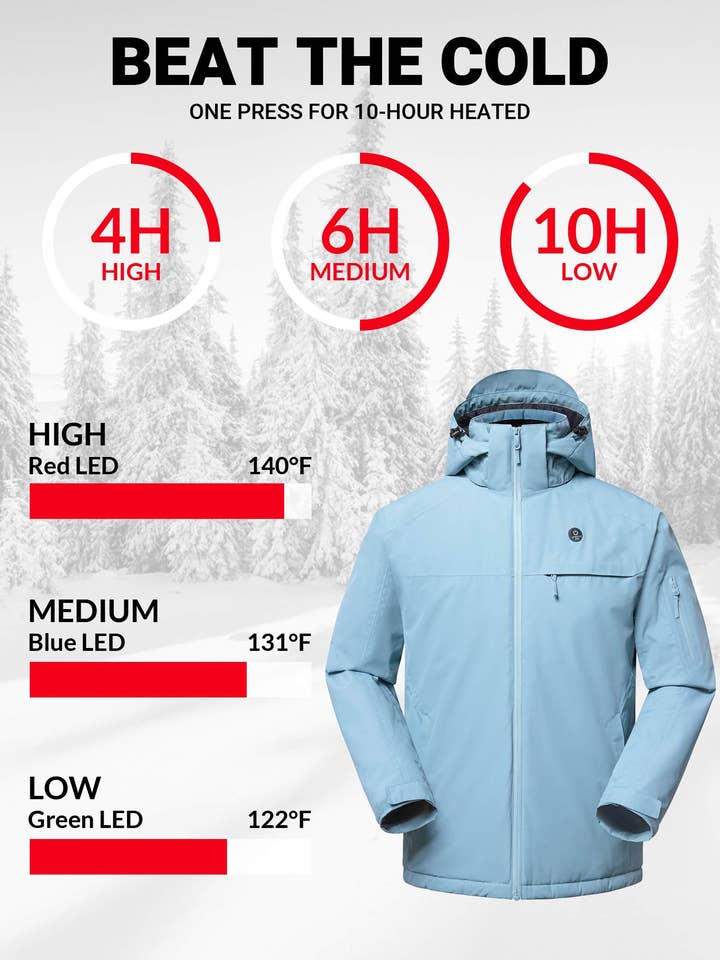 Antarctica Outdoors - Wholesale Jacket - Women's - ANTARCTICA GEAR Heated Jacket, Ski Jacket Coat For Women Winter Coat7