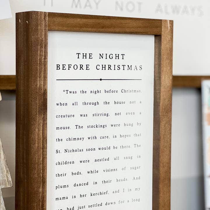 Lily and Sparrow - Wholesale Christmas Wall Art - The Night Before Christmas | Christmas Wall Decor4