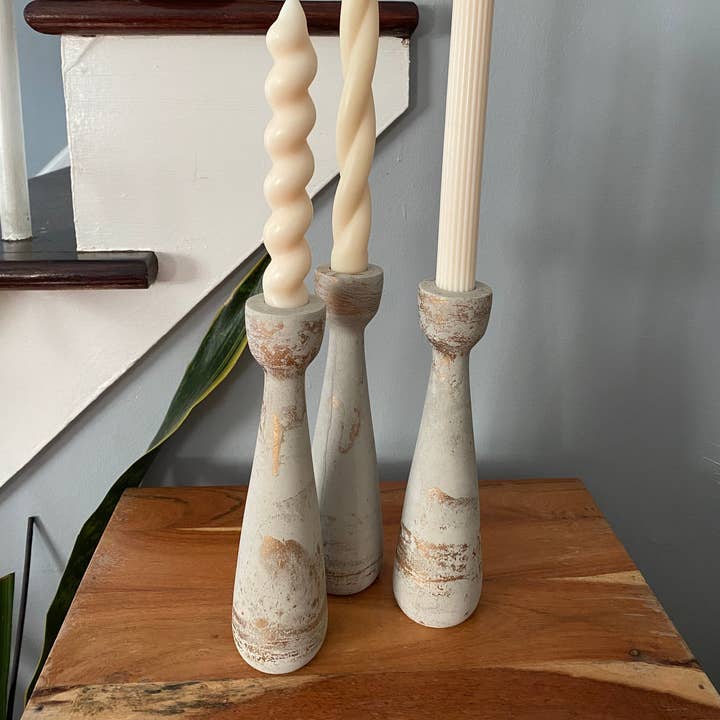 Fancy Concrete - Wholesale Candle Holder - Taper Holder | Candle Holder | Candelabra 9”