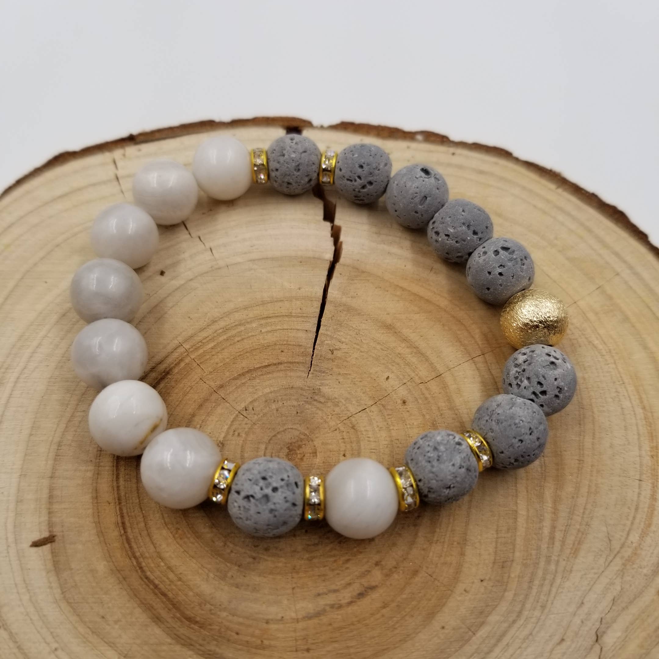 CHAKRA JEWELRY - Venta al por mayor Pulsera de cuentas - Pulsera de perlas Yoga Energy Lava Volcano1