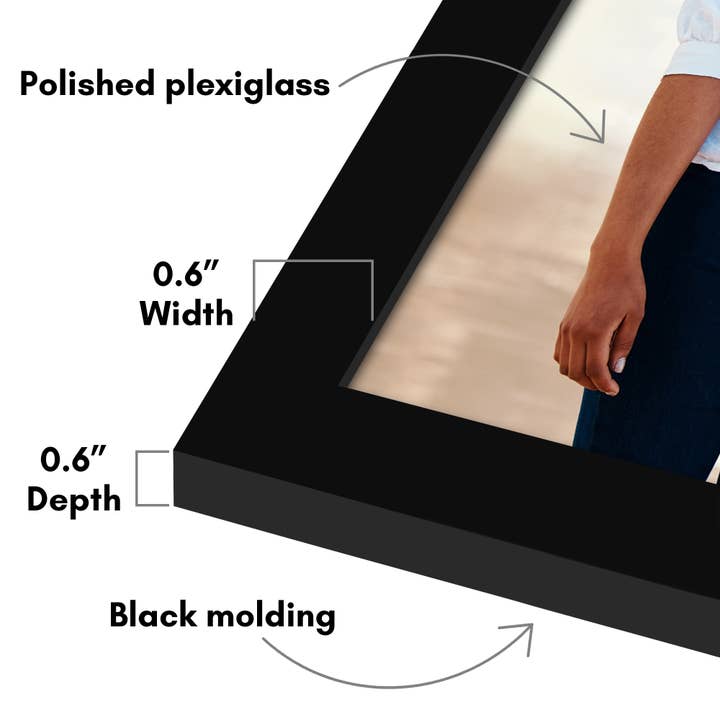 Americanflat - Wholesale Picture Frame - Americanflat 5 Pack Picture Frames Plexiglass Cover38