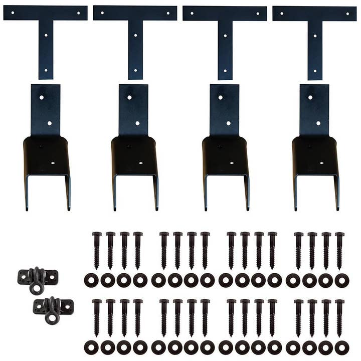 The Porch Swing Company - Wholesale DIY Craft Kit - Amish Casual DIY Heavy Duty Swing Stand With Legs Bracket Hardware Kit (No Wood)1