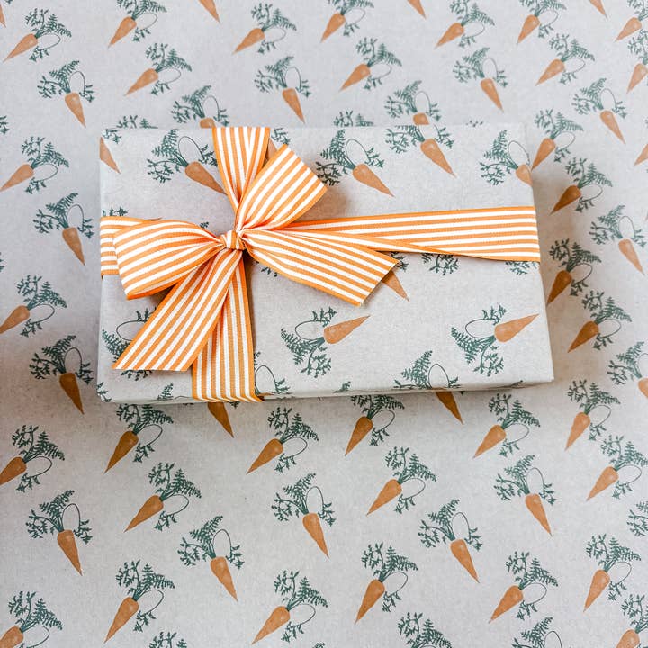 70cm x 100m KRAFT CARROT Rolls for wholesale by CHIC&PAPER