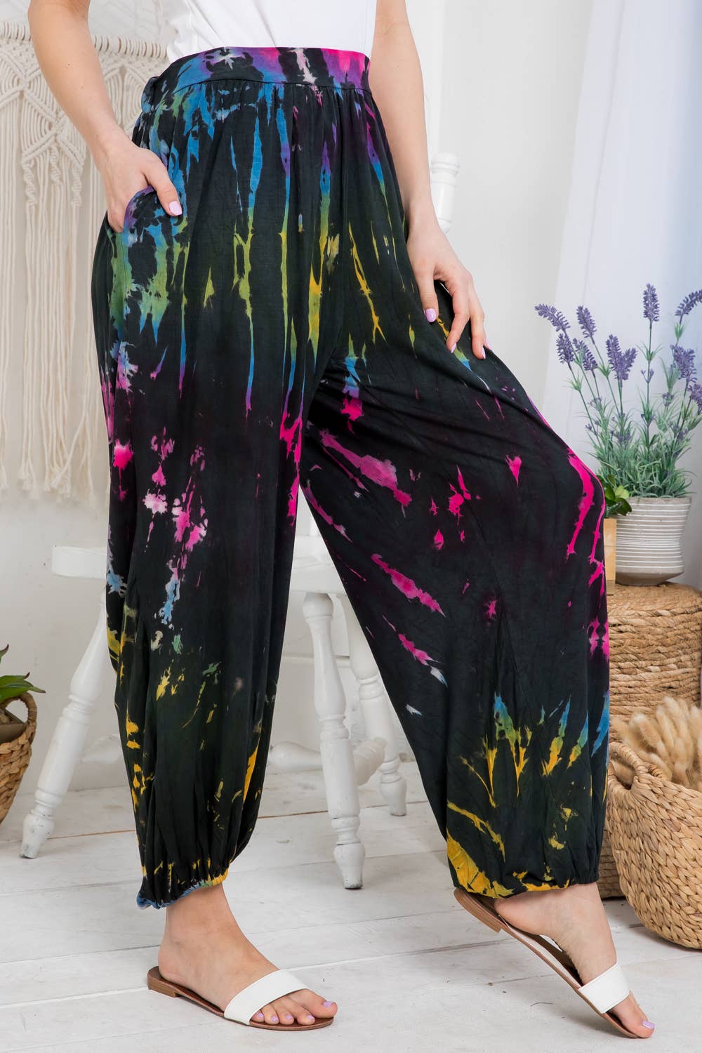Wholesale Tiedye pants (KT1340) for your store Faire