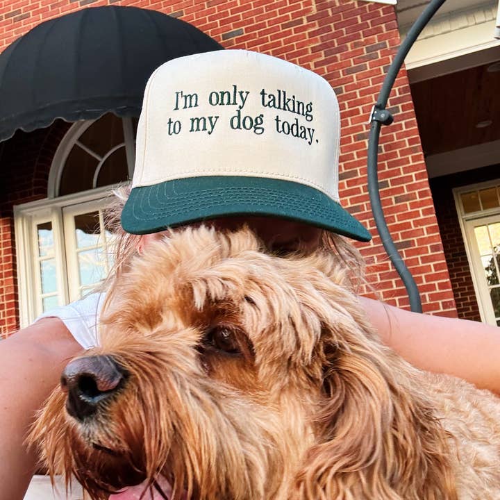 La Fête Goods - Wholesale Trucker Hat - Unisex - Talking to my Dog Canvas Hat4