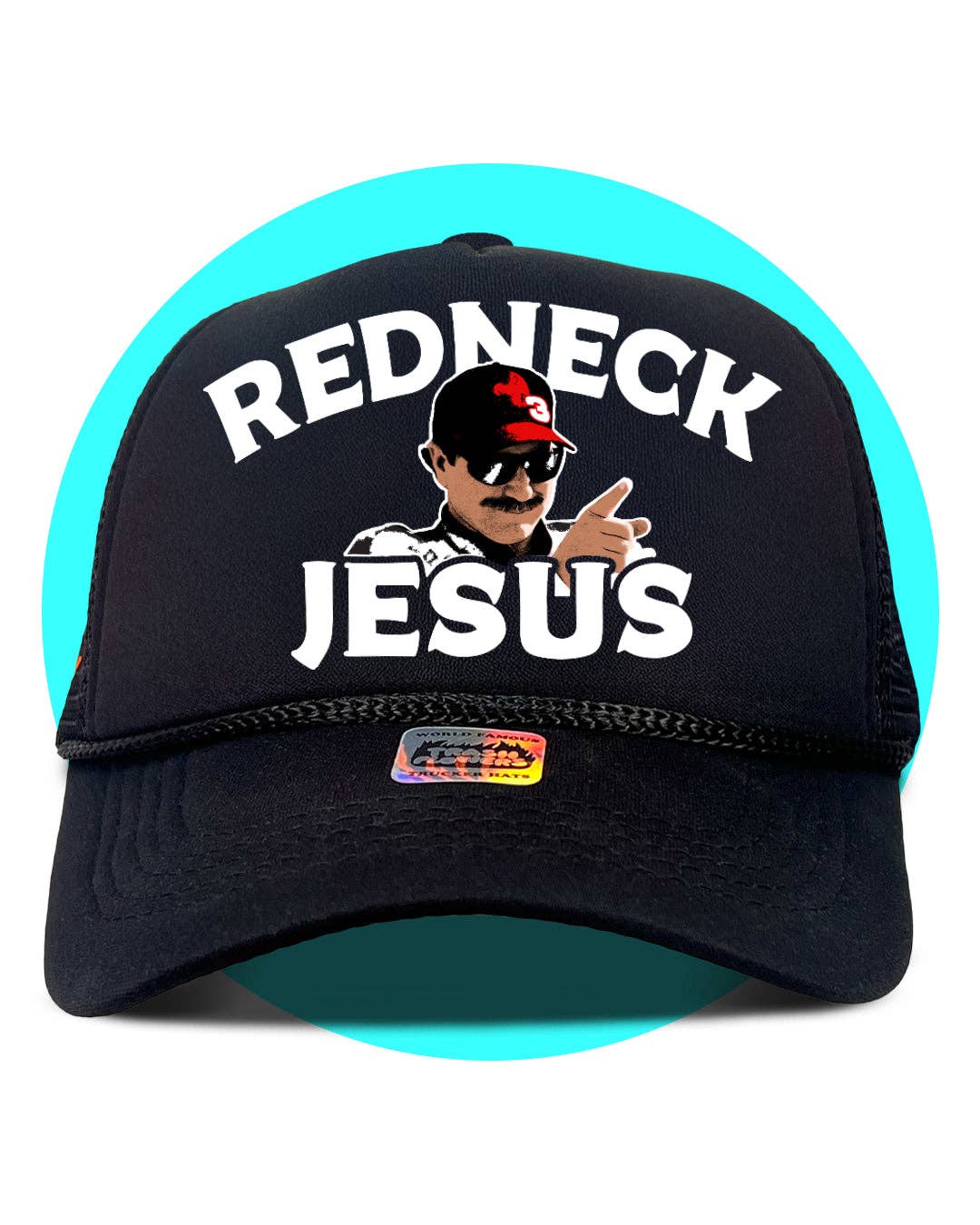 Trash Flowers Trucker Hats - Vente Casquette de camionneur – unisexe - Casquette Redneck Jesus Trucker3