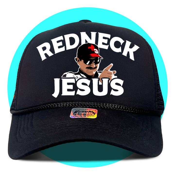 Trash Flowers Trucker Hats - Vente Casquette de camionneur – unisexe - Casquette Redneck Jesus Trucker3