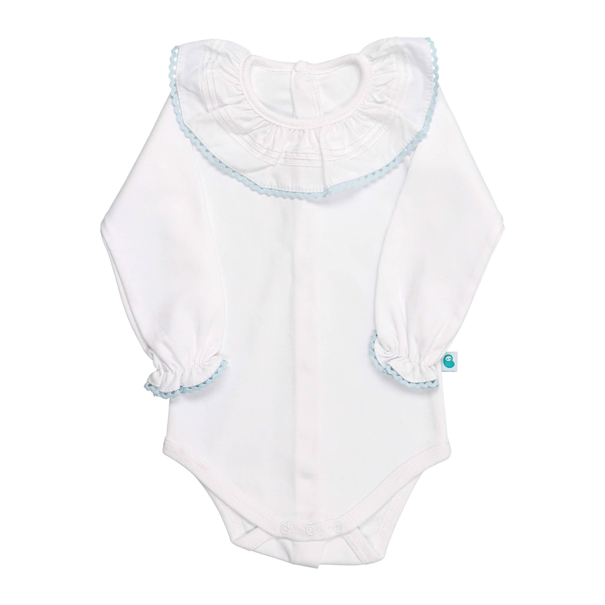 Bean Baby Clothes - Wholesale Bodysuit (Non-Footed) - Baby - Cotton Baby Bodysuit Onesie with Greek Lace Collar4