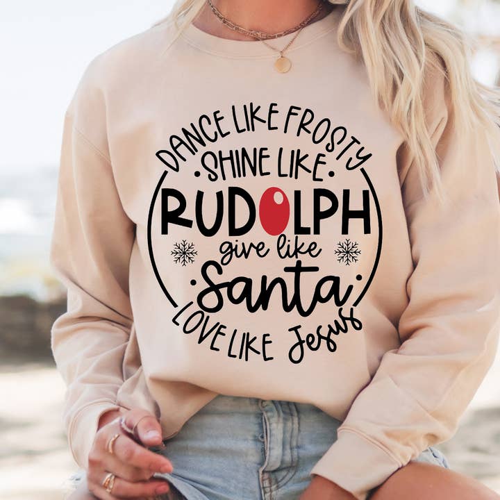 DANCE LIKE FROSTY CREWNECK TEE/SWEATSHIRT for wholesale by It's So Me