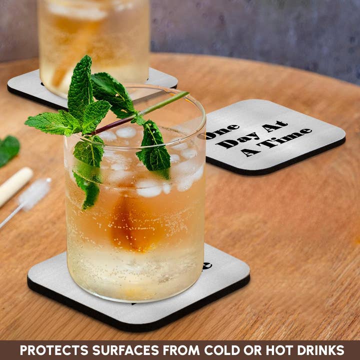 3dRose - Wholesale Coasters - 3dRose, Image of One Day at A Time, Coaster9