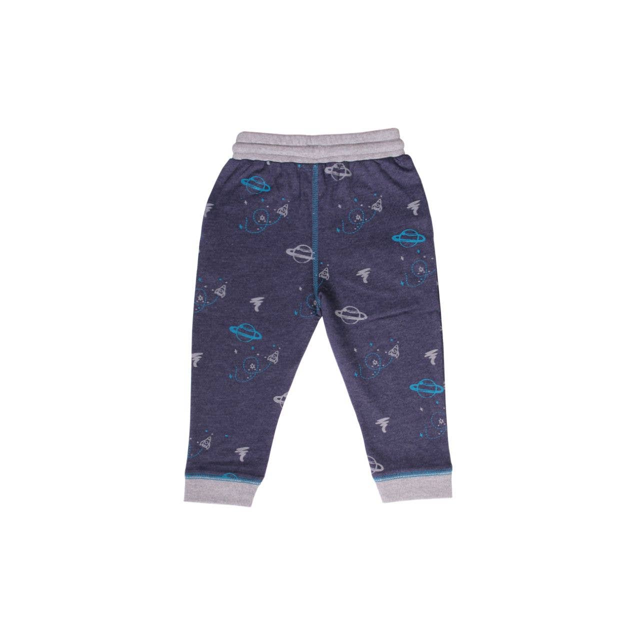 Bear Camp - Vendita all'ingrosso Completo top e pantaloni - Neonati - Set da 2 pezzi con zip con stampa spaziale - Baby4