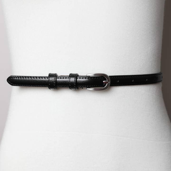 Leto Accessories – wholesale Belt – Women's – Skinny Horseshoe Buckle Belt | Slim Waist Cincher ⏳