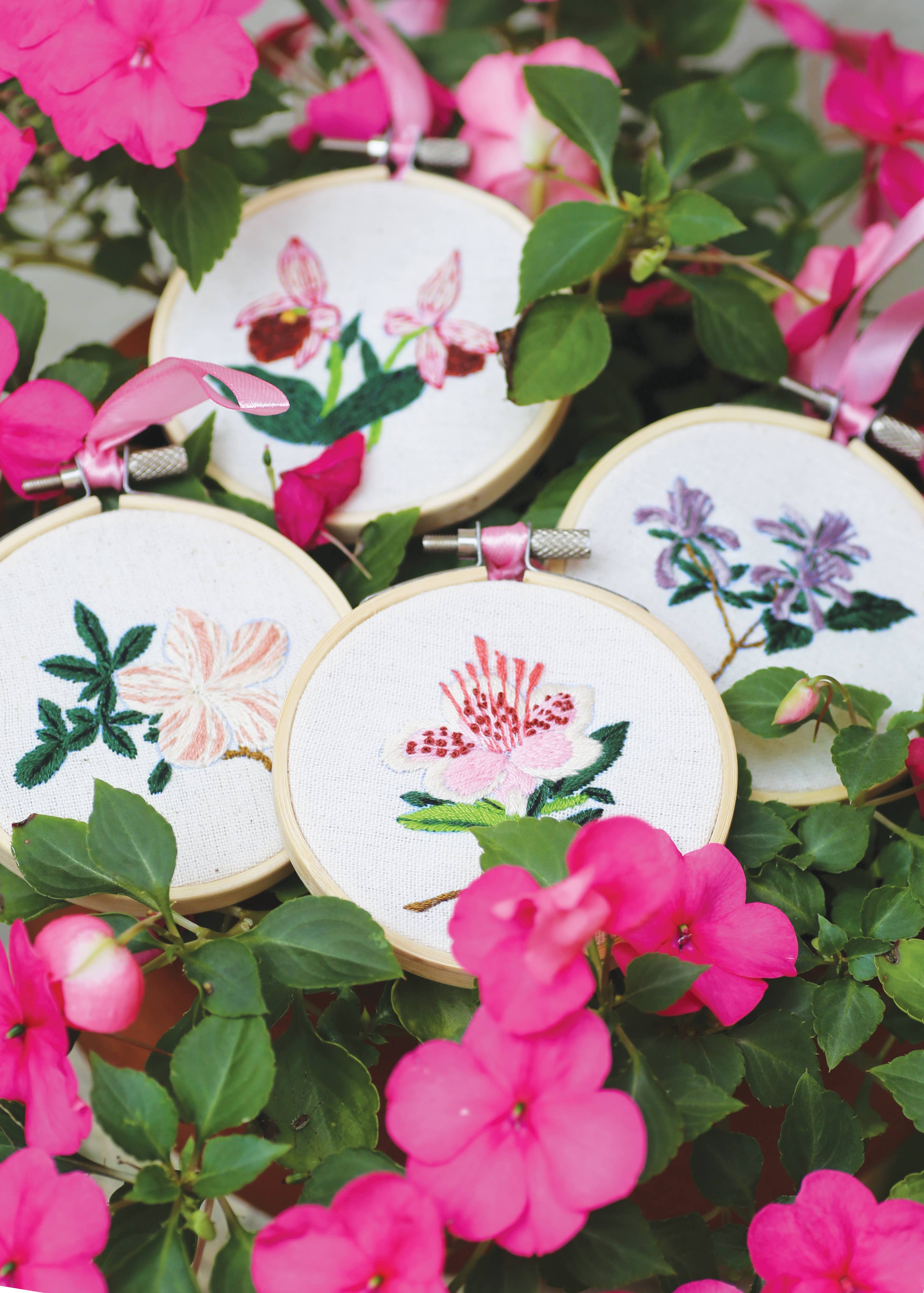West Design Products - Wholesale Craft sewing kit - Royal Horticultural Society Embroidery Hoop Miniature Floral7