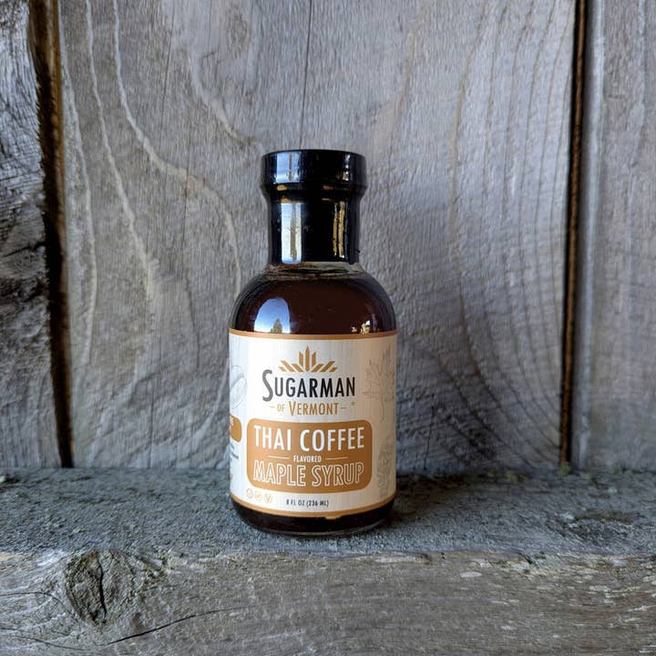 Sugarman of Vermont - Wholesale Maple Syrup - Thai Coffee Flavored Maple Syrup, 8 fl. oz (12/case)1