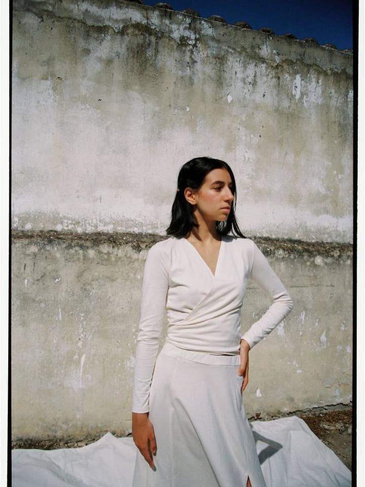 Aloe blouse Ecru for wholesale by SIZ