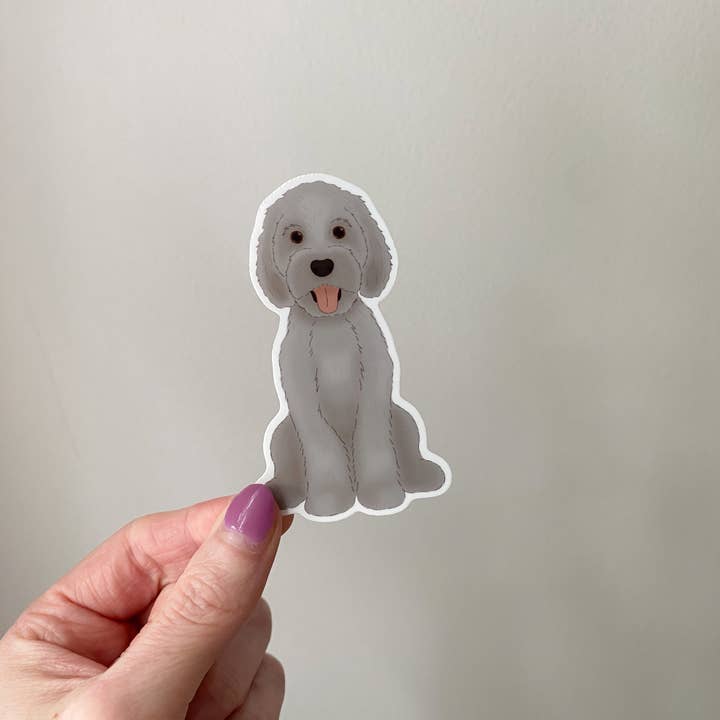 Peachy Pup Designs - Wholesale Sticker - Custom Doodle Sticker - Goldendoodle, Labradoodle2