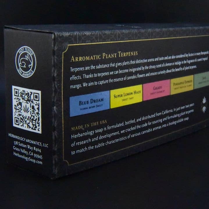 Herbanology Aromatics - Wholesale Bar Soap - 5 Pack Sample Pack Terpene Scented Soap2