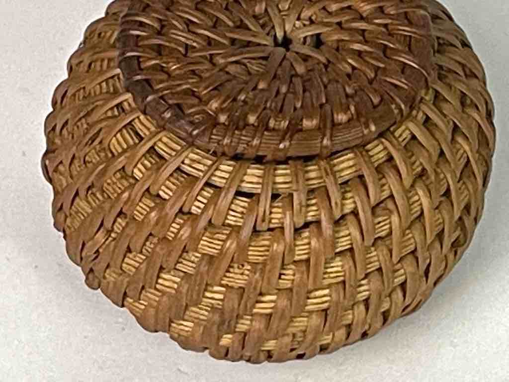 The Niger Bend - Wholesale Basket - Small Vietnamese Rattan Covered Basket - 3 sizes2