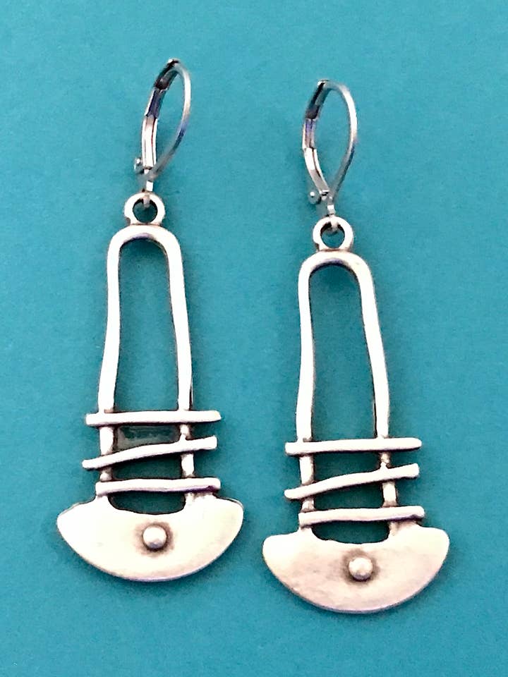 Silver Zen-örhängen för wholesale av Dreamspirit