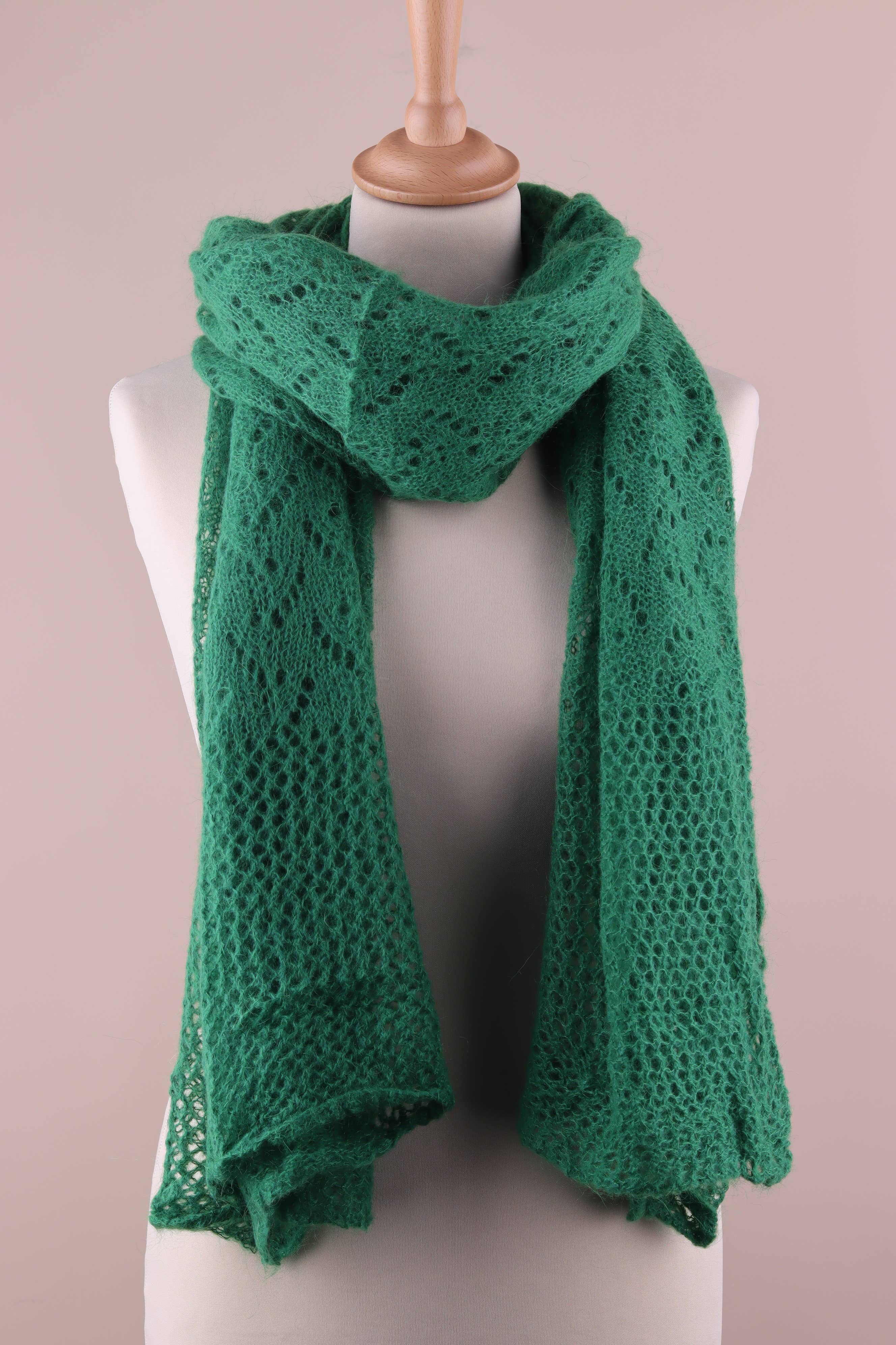 NAÏS PARIS - Wholesale Scarf - Women's - OPENWORK MOHAIR WOOL SHAWL14