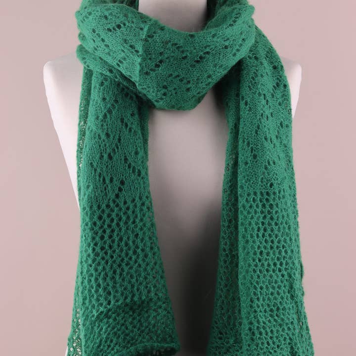 NAÏS PARIS - Wholesale Scarf - Women's - OPENWORK MOHAIR WOOL SHAWL14