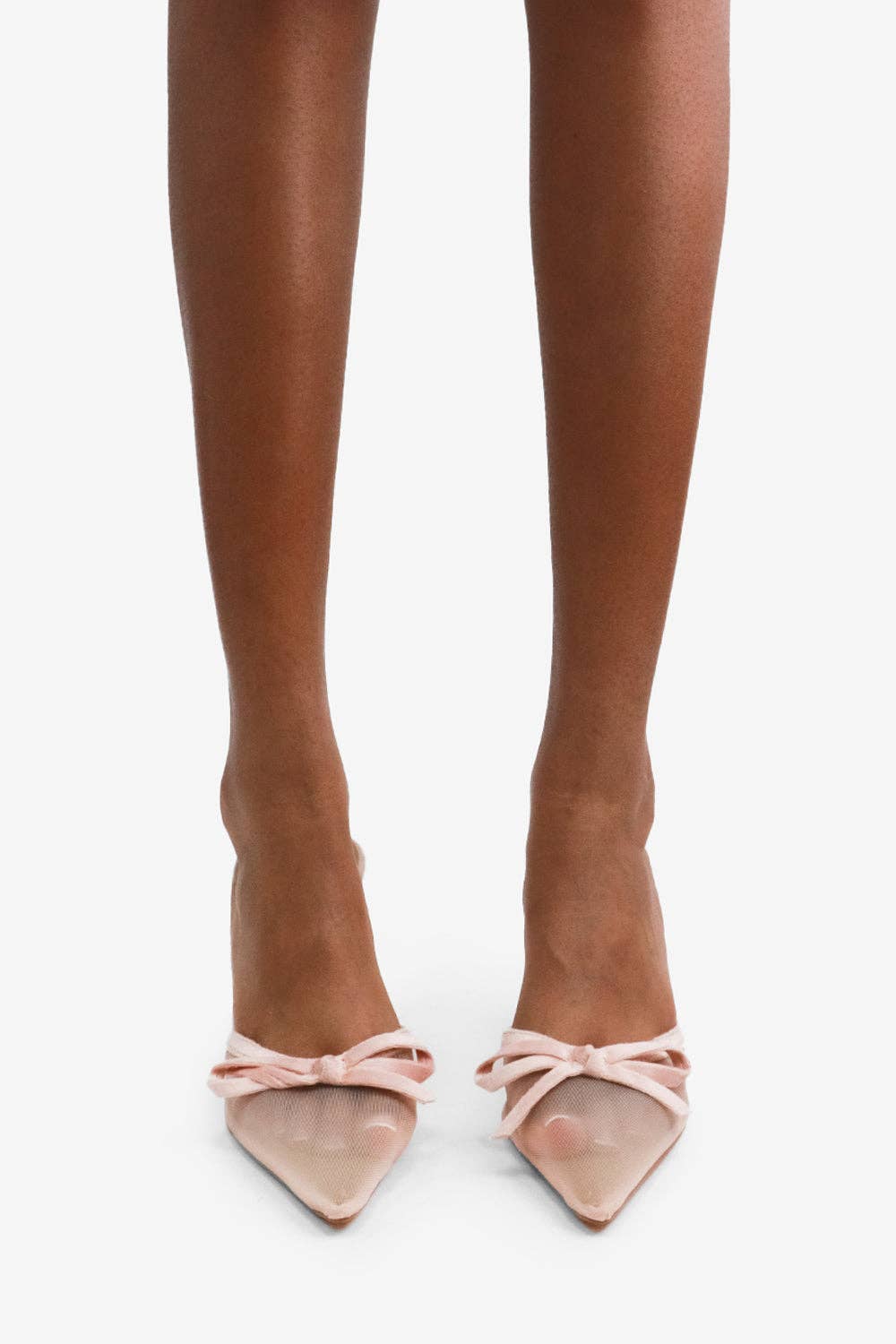 Lemonade Shoes - Wholesale High Heels - Women's - LAVON - Vintage Mesh Mule Pumps with an Elegant Bow2