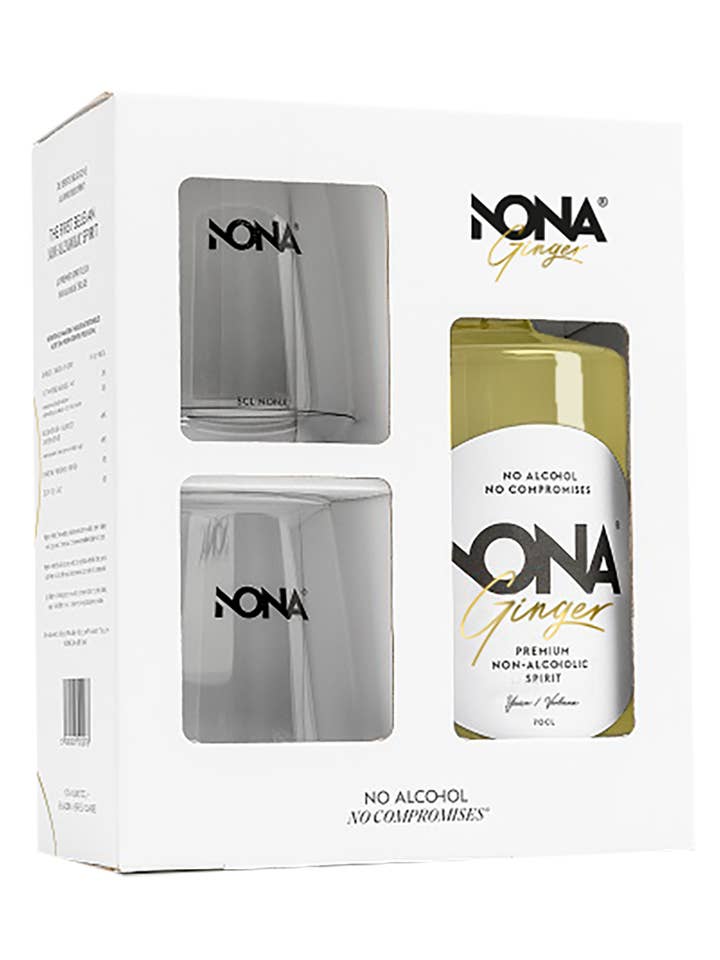 NONA Ingwer-Geschenkbox + Gläser für den Großhandel von NONA Drinks