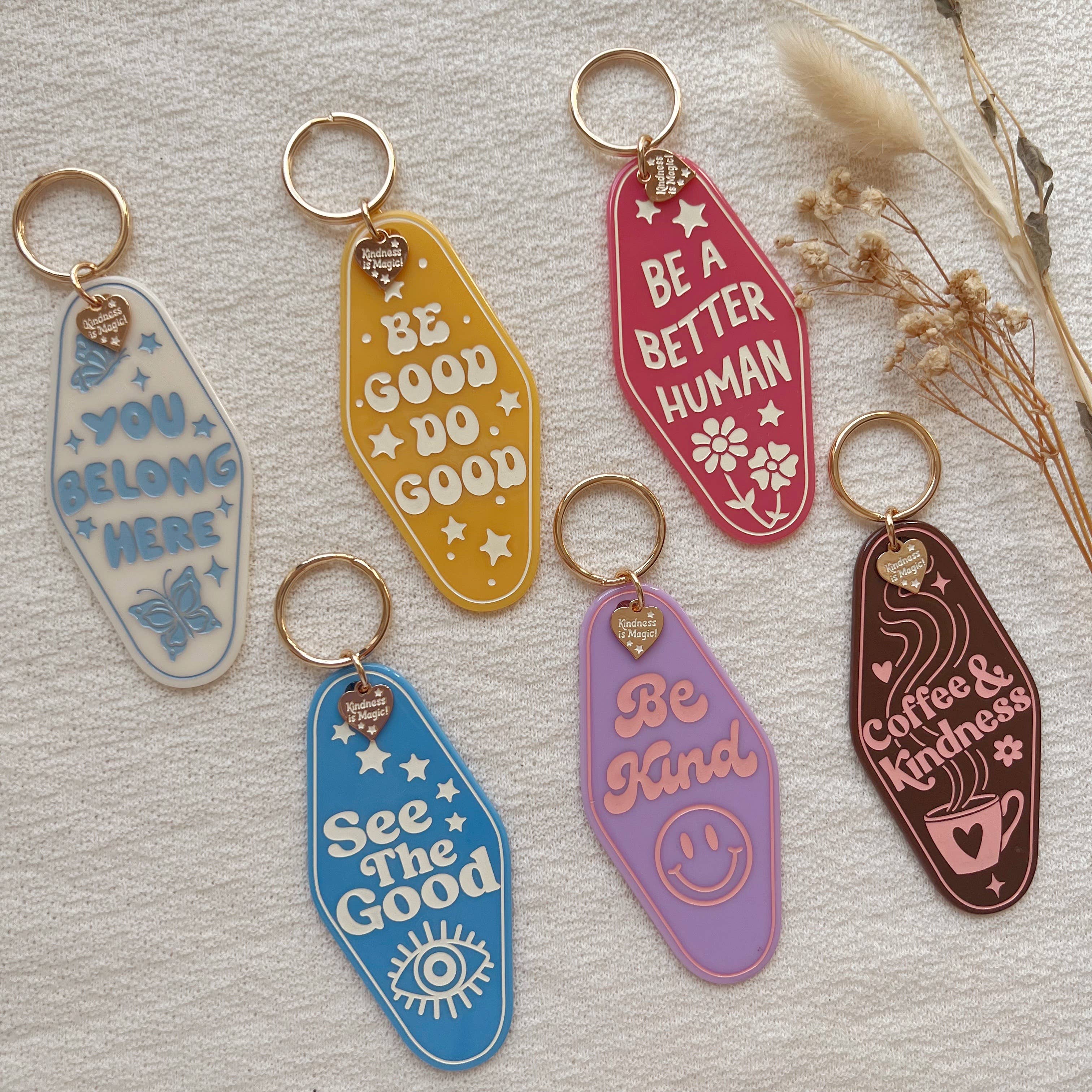 Kindness is Magic - Wholesale Keychain - Women's - Inspirational Motel Keychains - All Quotes3