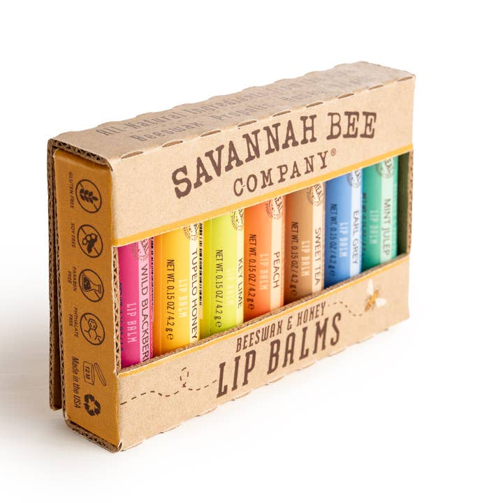 Savannah Bee Company - Wholesale Lip Balm - Bee the Balm Set (assortment of 7 lip balms)3