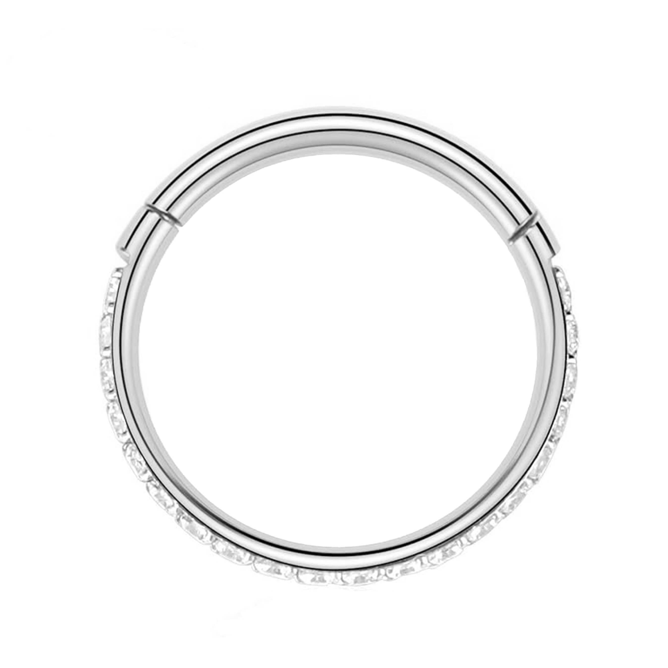 AMORINO SRL – wholesale Näsring – Justerbar ring i rostfritt stål med diamantliknande clicker – JQ1000C0762