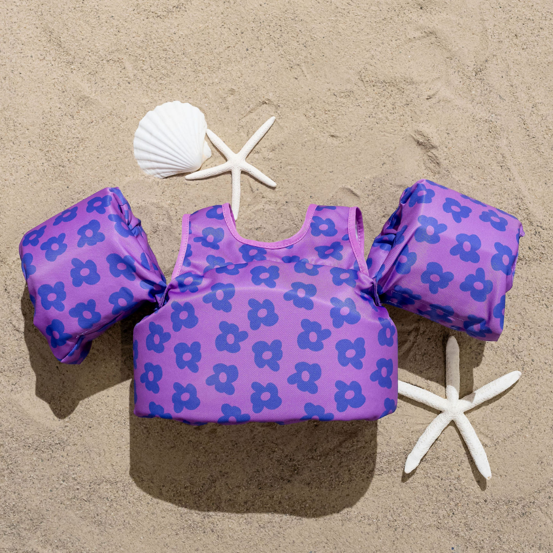 Drip Floats - Wholesale Beach/Pool Toy - Kids & Baby - Flower Power (Purple) Kids Float1