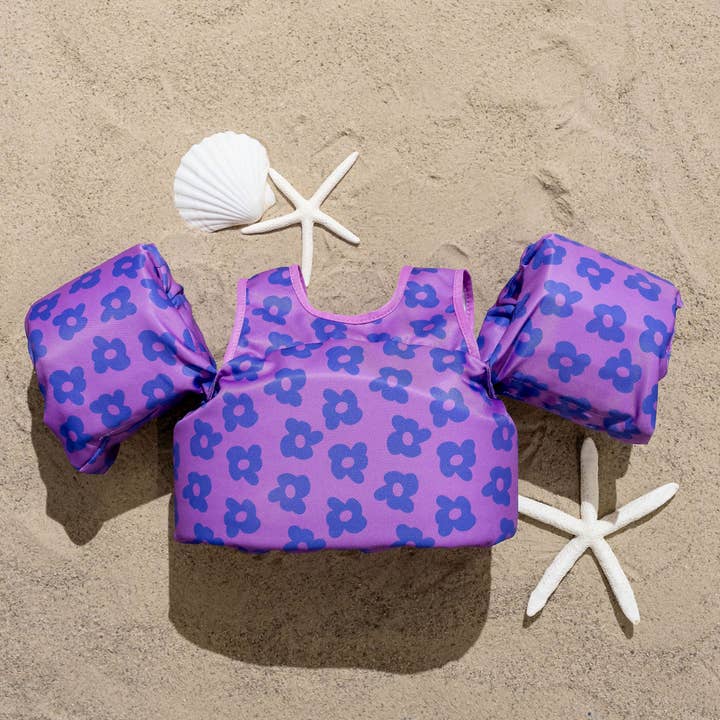 Drip Floats - Wholesale Beach/Pool Toy - Kids & Baby - Flower Power (Purple) Kids Float1