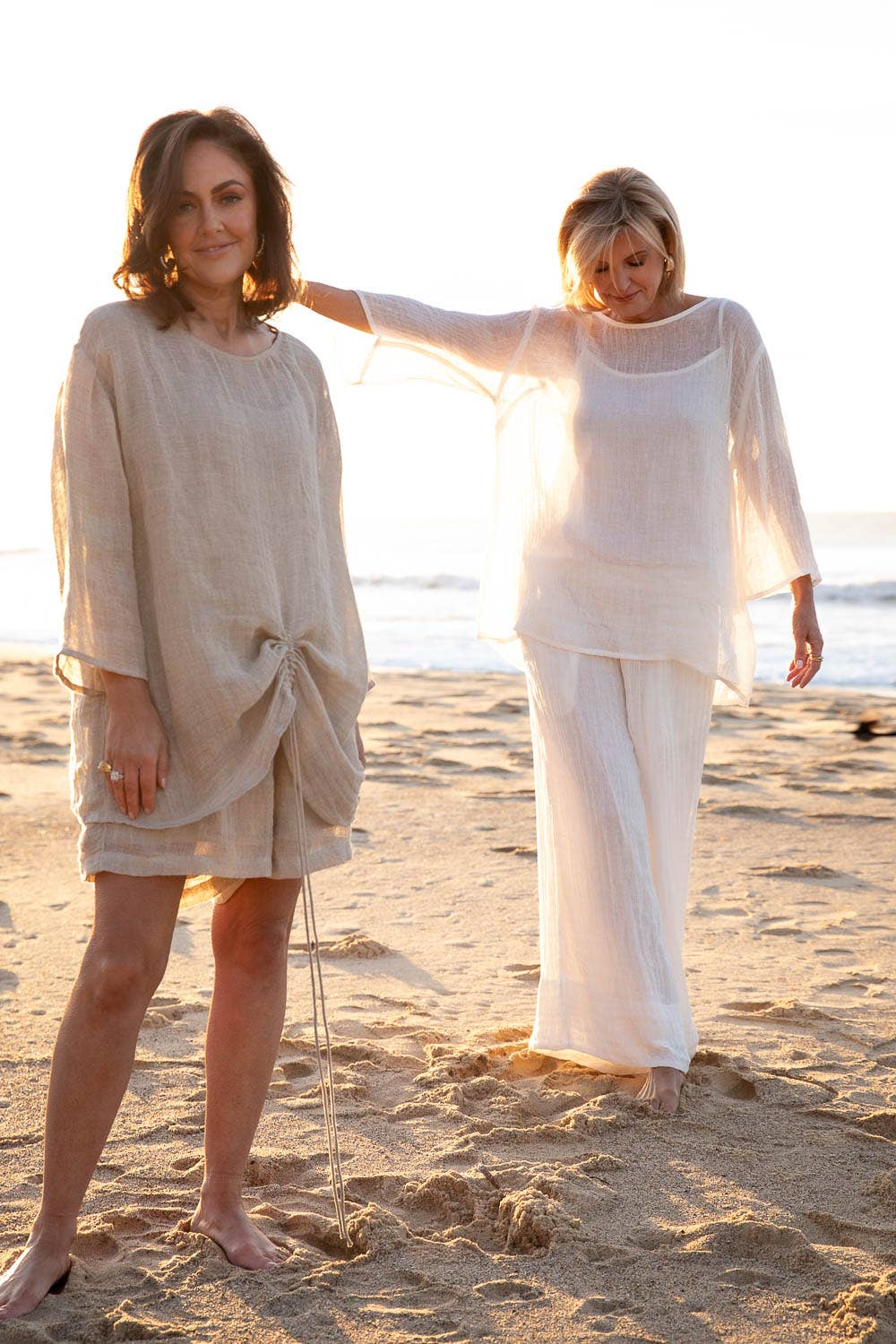 Arana Linen Pant - Off White for wholesale on Faire0