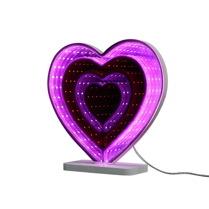 Trend Tech Brands - Wholesale Neon Sign - Neon Art Infinity Lights Wall & Desk Sign-Heart4
